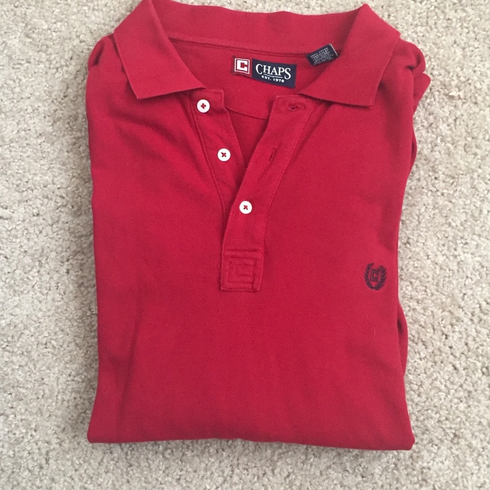 Chaps long sleeve polo shirt